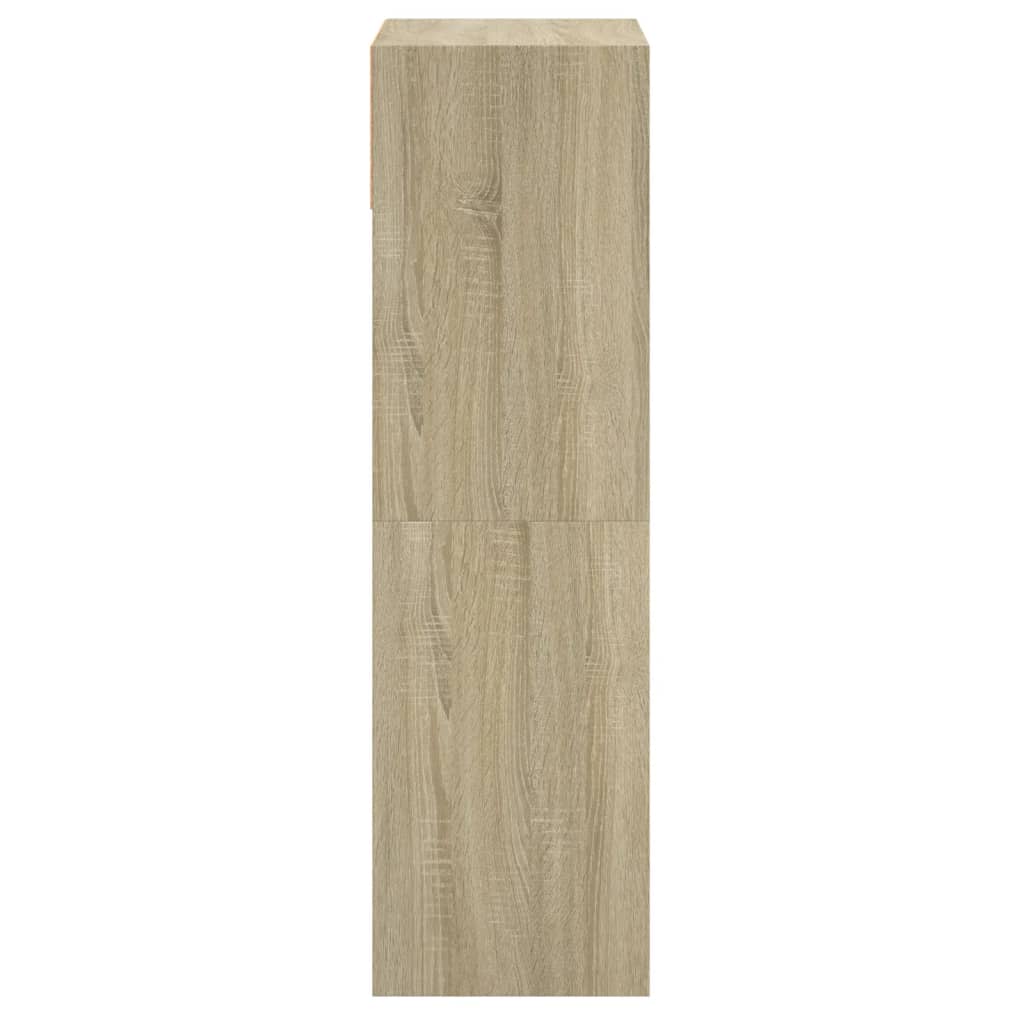 vidaXL Παπουτσοθήκη Sonoma Δρυς 60x34x116 εκ. από Επεξεργασμένο Ξύλο