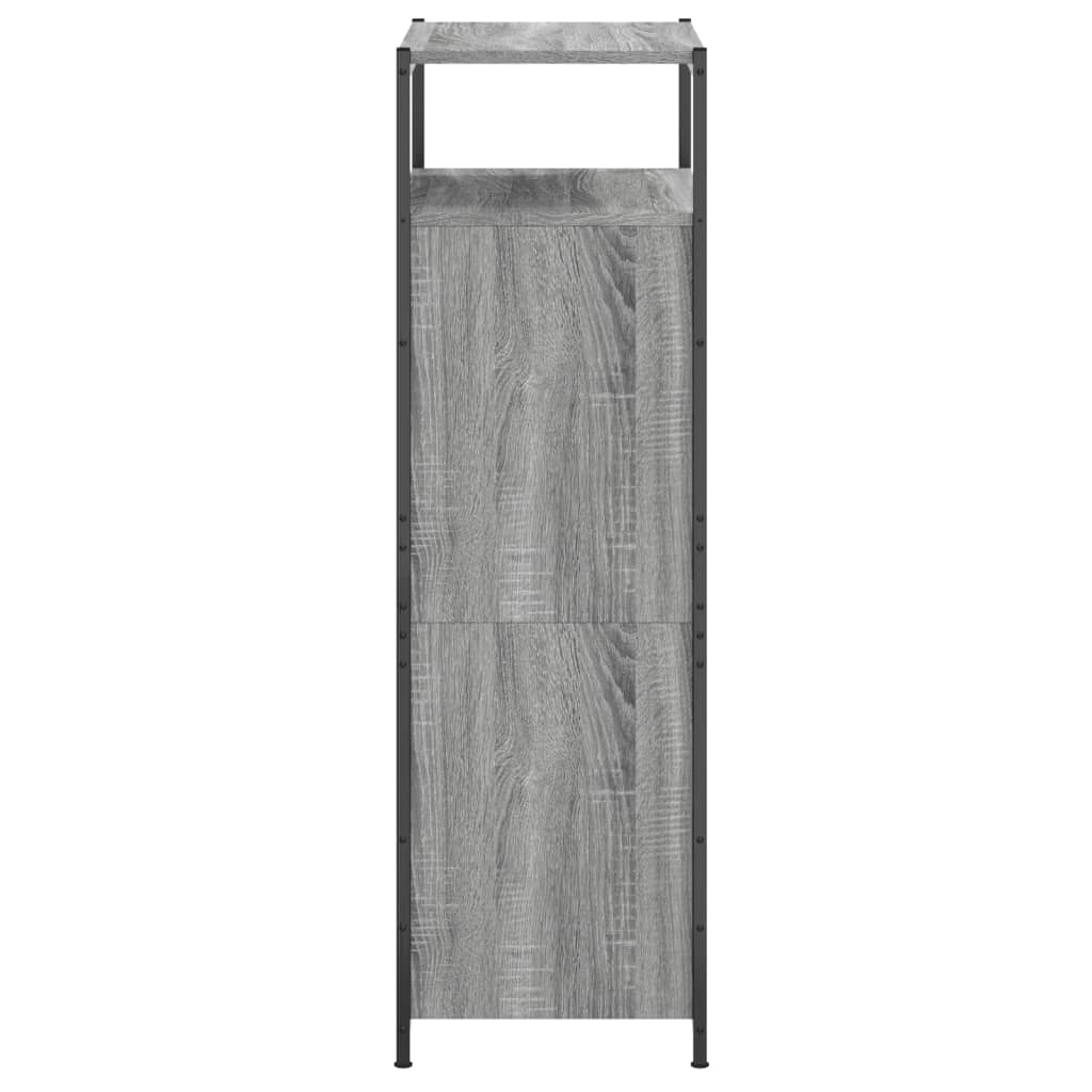 vidaXL Παπουτσοθήκη Γκρι Sonoma 60x34x112 εκ. από Επεξεργ. Ξύλο