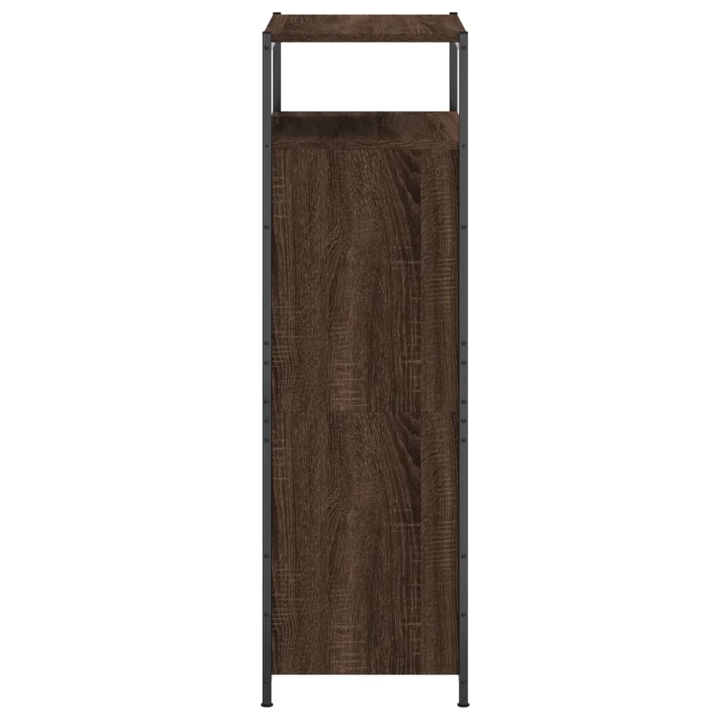 vidaXL Παπουτσοθήκη Καφέ Δρυς 60x34x112 εκ. από Επεξεργασμένο Ξύλο