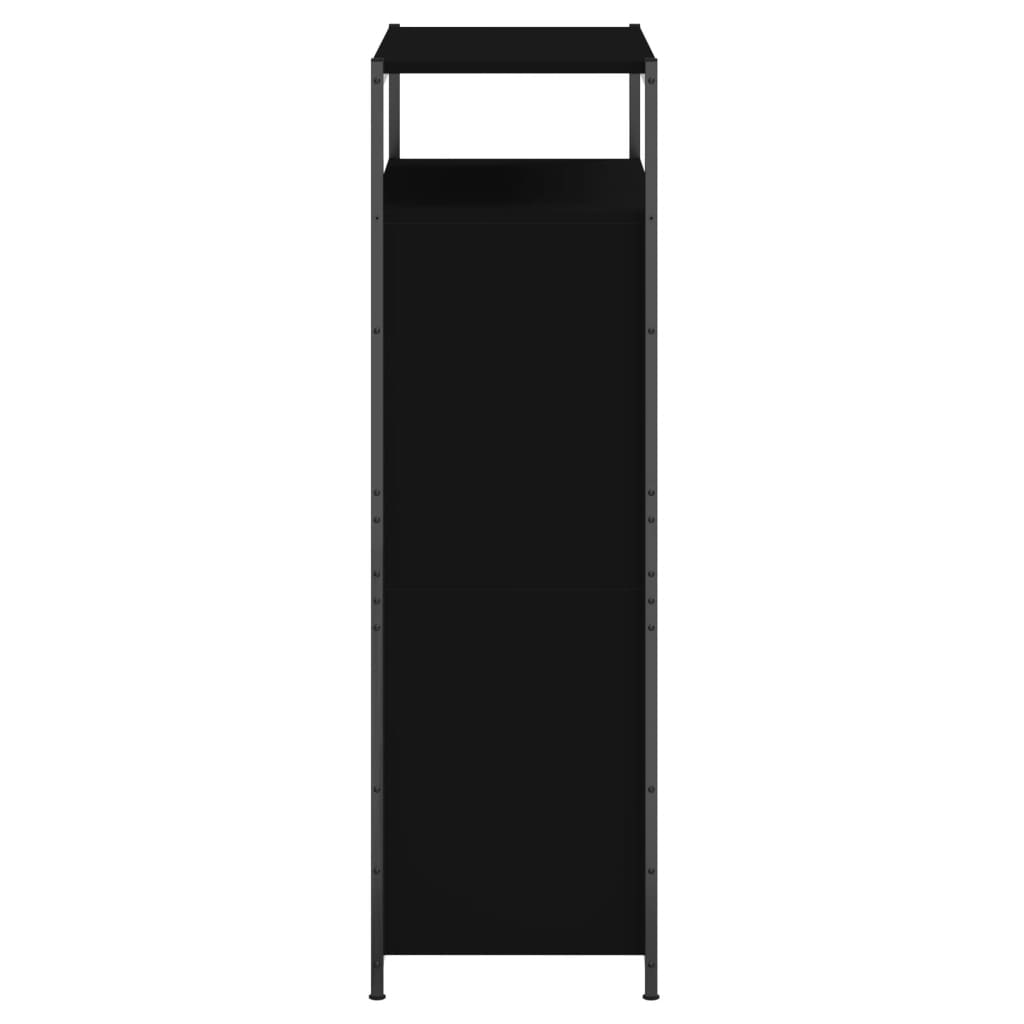 vidaXL Παπουτσοθήκη Μαύρη 75x34x112 εκ. από Επεξεργασμένο Ξύλο