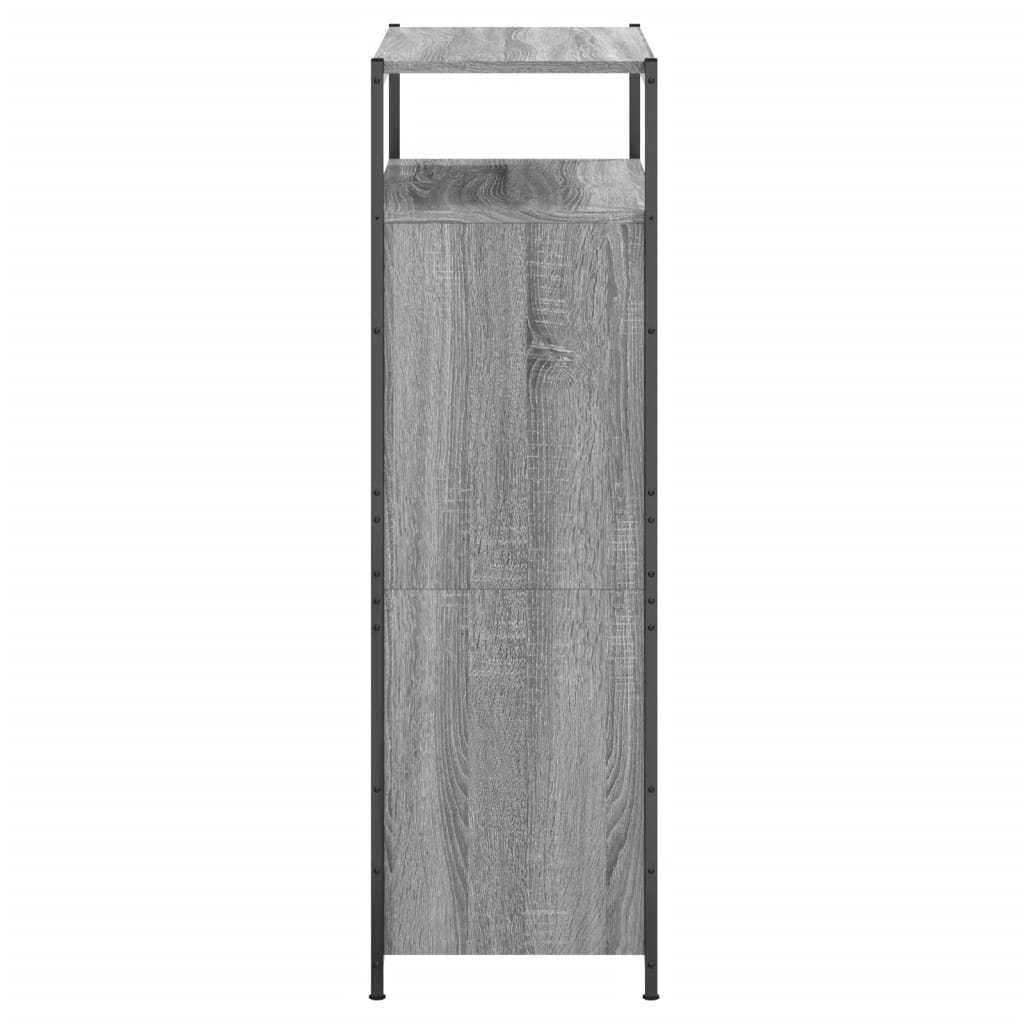 vidaXL Παπουτσοθήκη Γκρι Sonoma 75x34x112 εκ. από Επεξεργασμένο Ξύλο