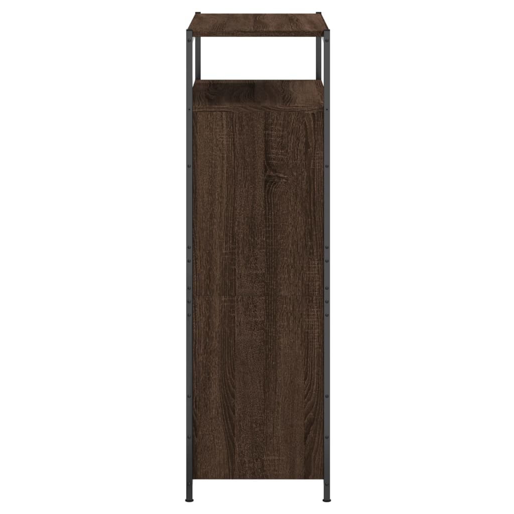 vidaXL Παπουτσοθήκη Καφέ Δρυς 75x34x112 εκ. από Επεξεργασμένο Ξύλο