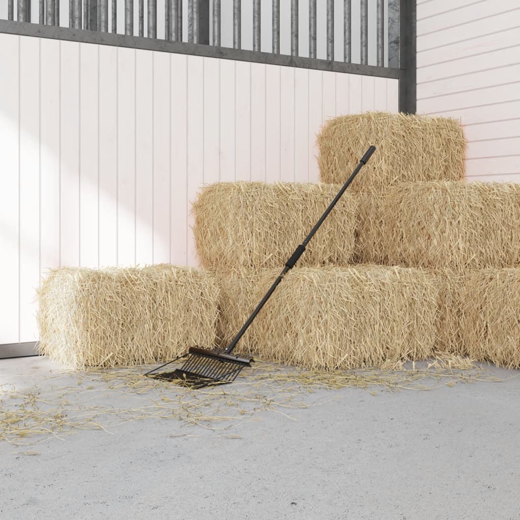 vidaXL Λαβή για Δίκρανο Ø3,5x127,5 εκ. Μαύρη από Ατσάλι