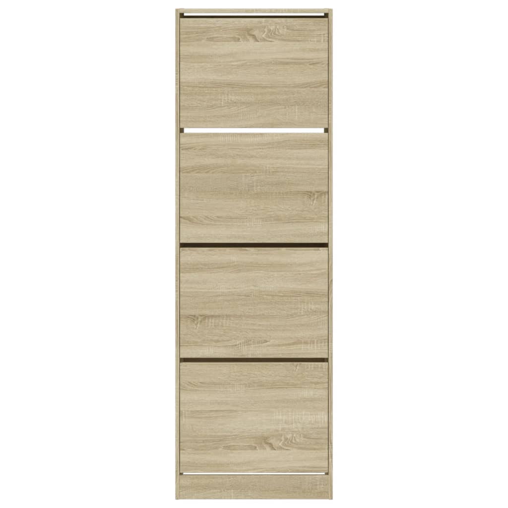 vidaXL Παπουτσοθήκη με 4 Ανακλ. Συρτάρια Sonoma Δρυς 60x34x187,5 εκ.