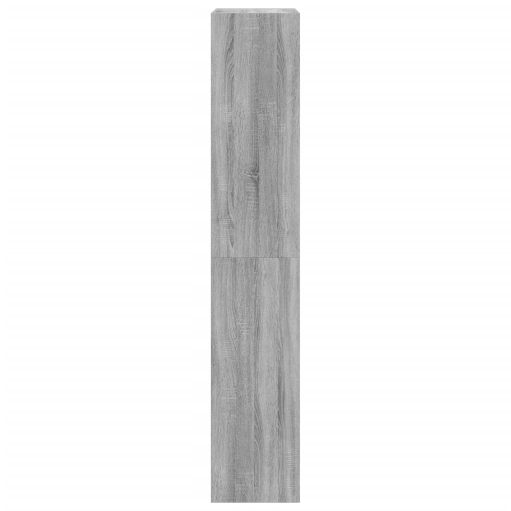 vidaXL Παπουτσοθήκη με 4 Ανακλ. Συρτάρια Γκρι Sonoma 60x34x187,5 εκ.