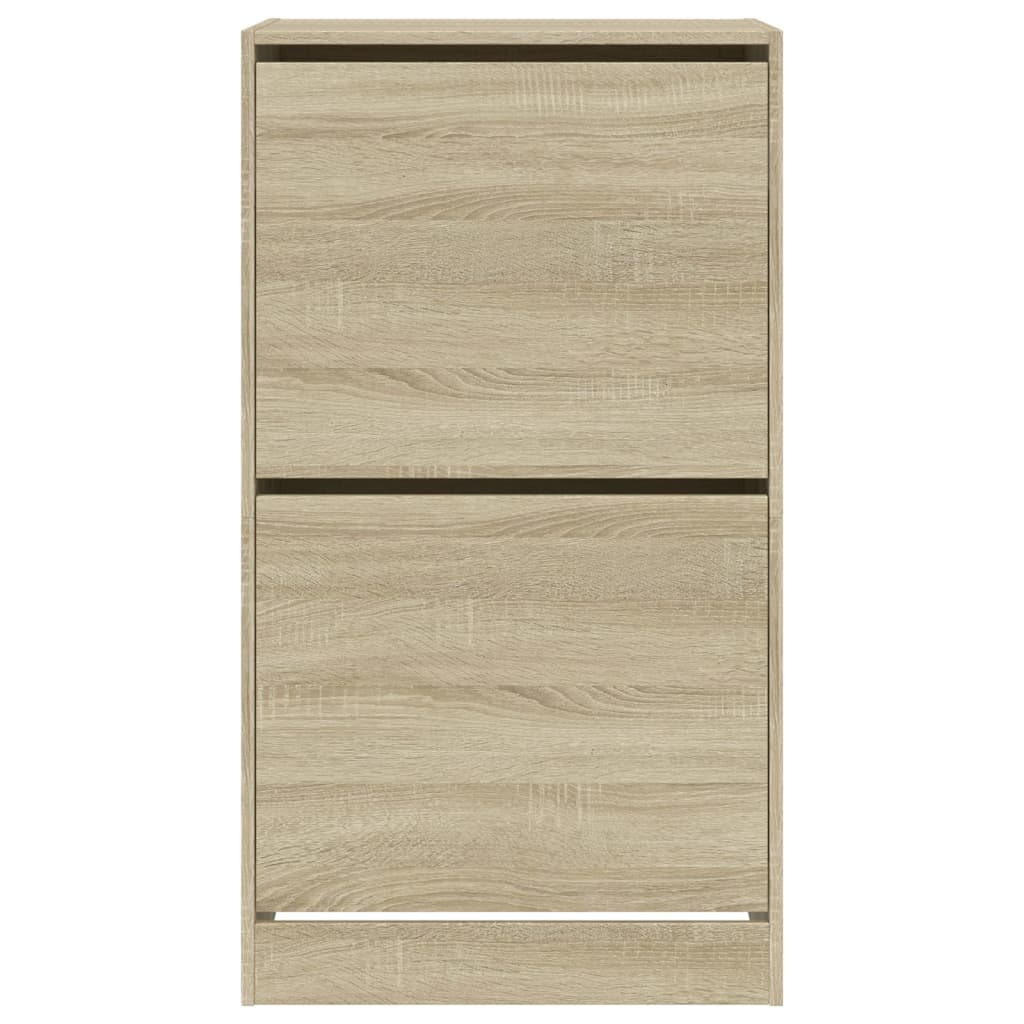 vidaXL Παπουτσοθήκη με 2 Ανακλ. Συρτάρια Sonoma Δρυς 60x42x108 εκ.