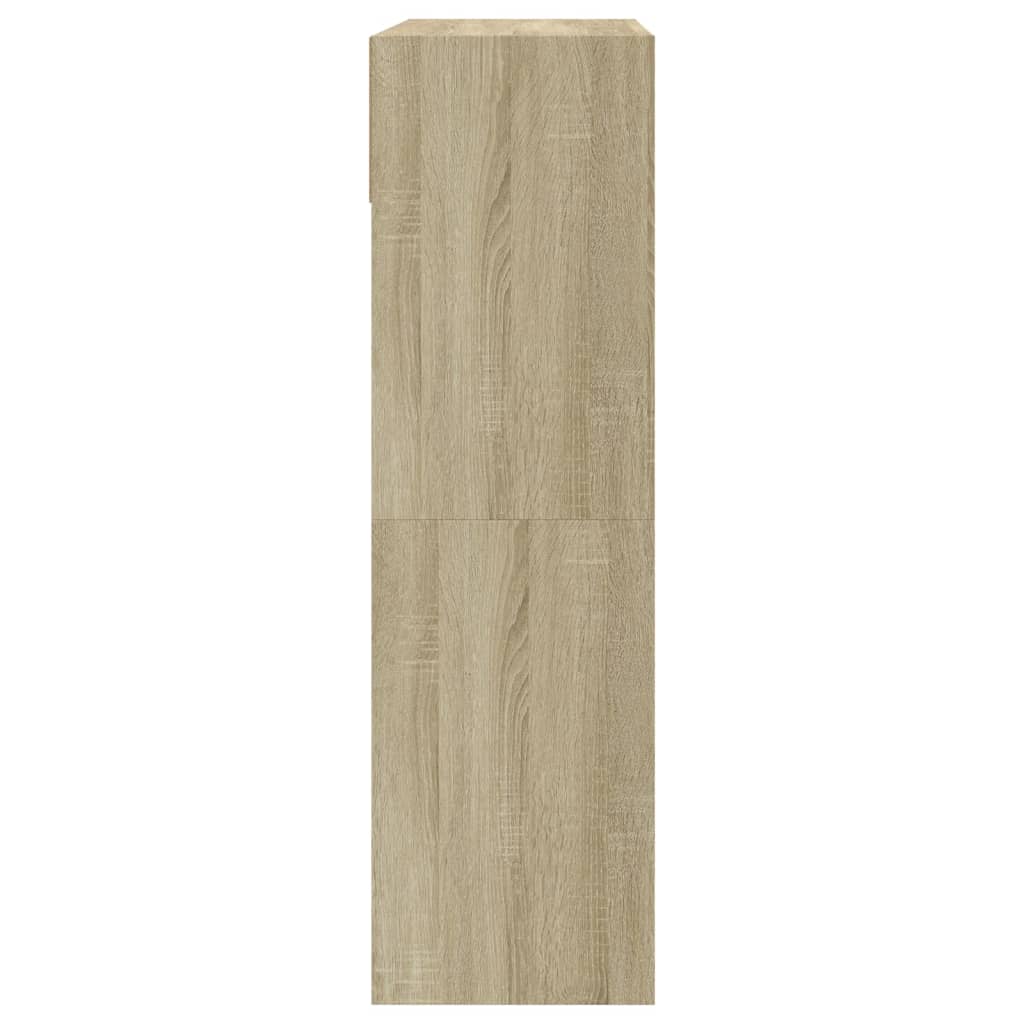 vidaXL Παπουτσοθήκη με 2 Ανακλ. Συρτάρια Sonoma Δρυς 80x34x116 εκ.