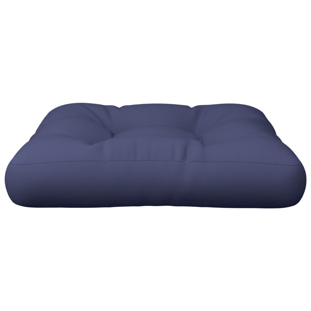 vidaXL Μαξιλάρι Παλέτας Ναυτικό Μπλε 50 x 50 x 12 εκ. Υφασμάτινο