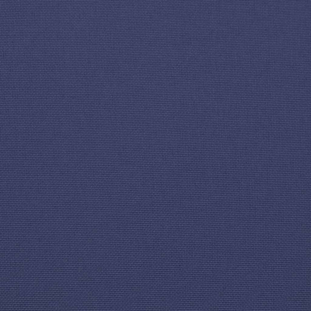 vidaXL Μαξιλάρι Παλέτας Σετ Ναυτικό Μπλε 60 x 40 x 12 εκ. Υφασμάτινο
