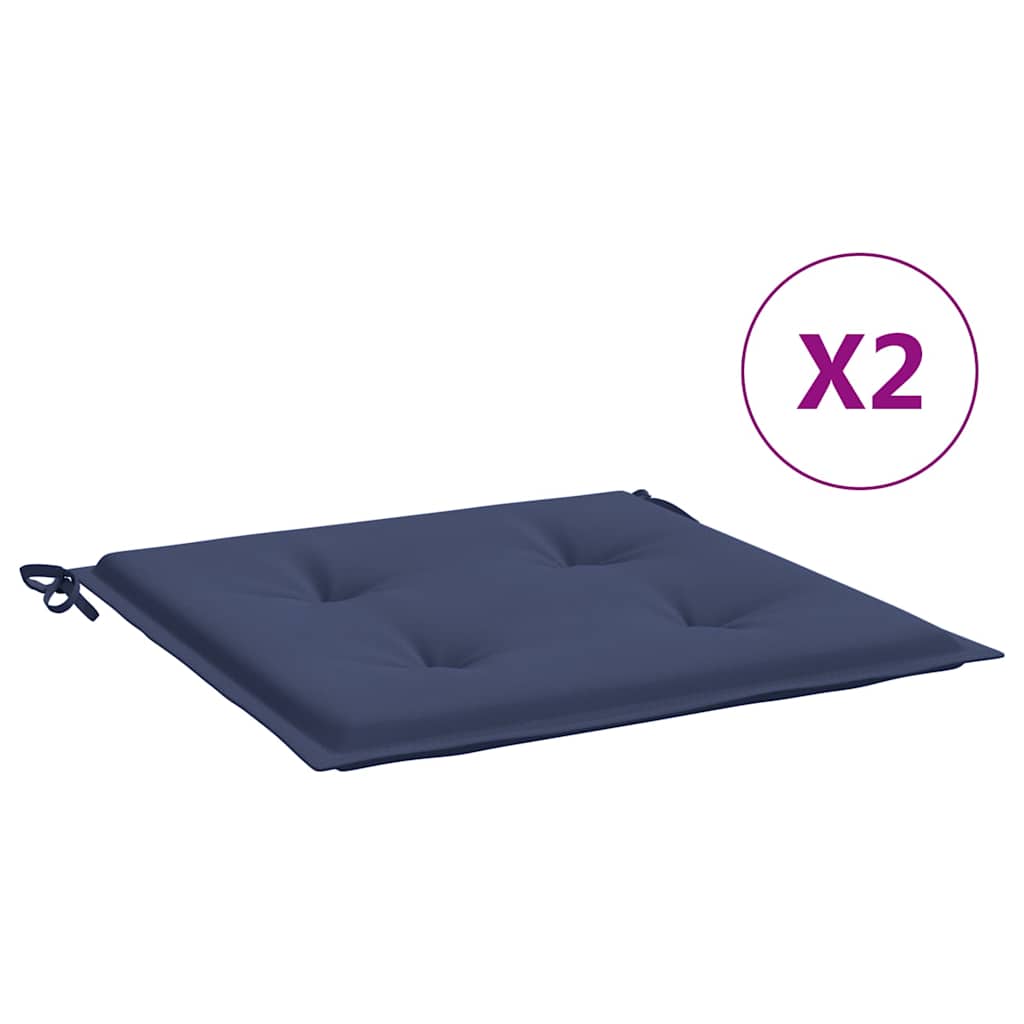 vidaXL Μαξιλάρια Παλέτας 2 τεμ. Ναυτικό Μπλε 40x40x4 εκ. Ύφασμα Oxford