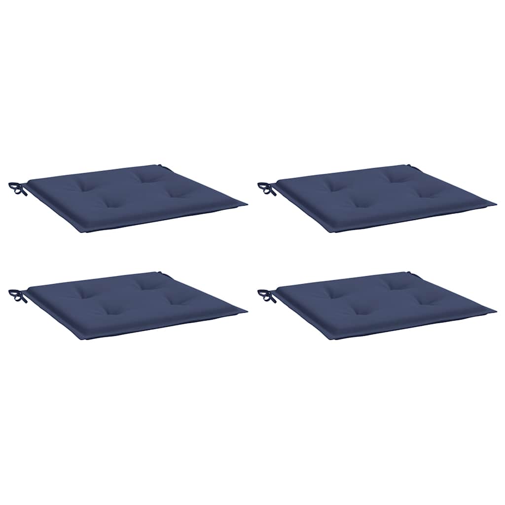 vidaXL Μαξιλάρια Παλέτας 4 τεμ. Ναυτικό Μπλε 50x50x4 εκ. Ύφασμα Oxford