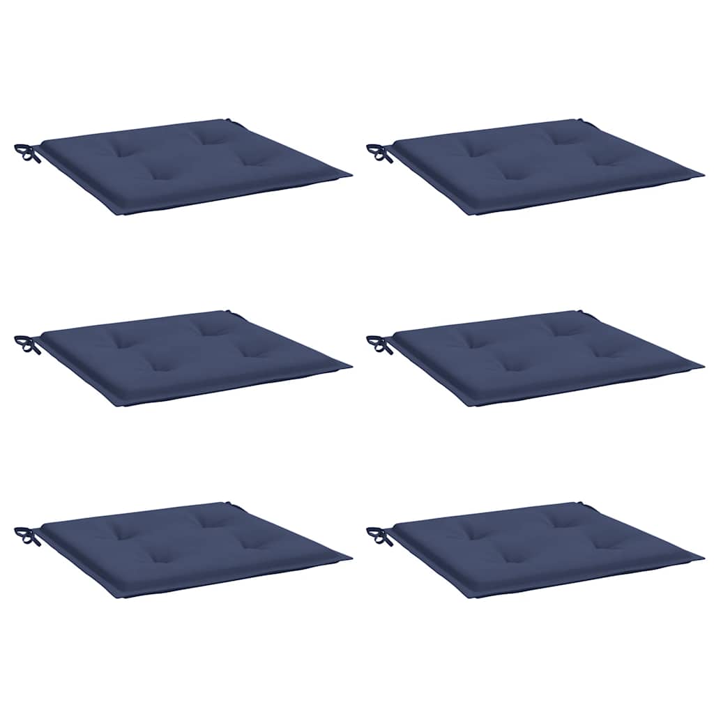vidaXL Μαξιλάρια Παλέτας 6 τεμ. Ναυτικό Μπλε 50x50x4 εκ. Ύφασμα Oxford