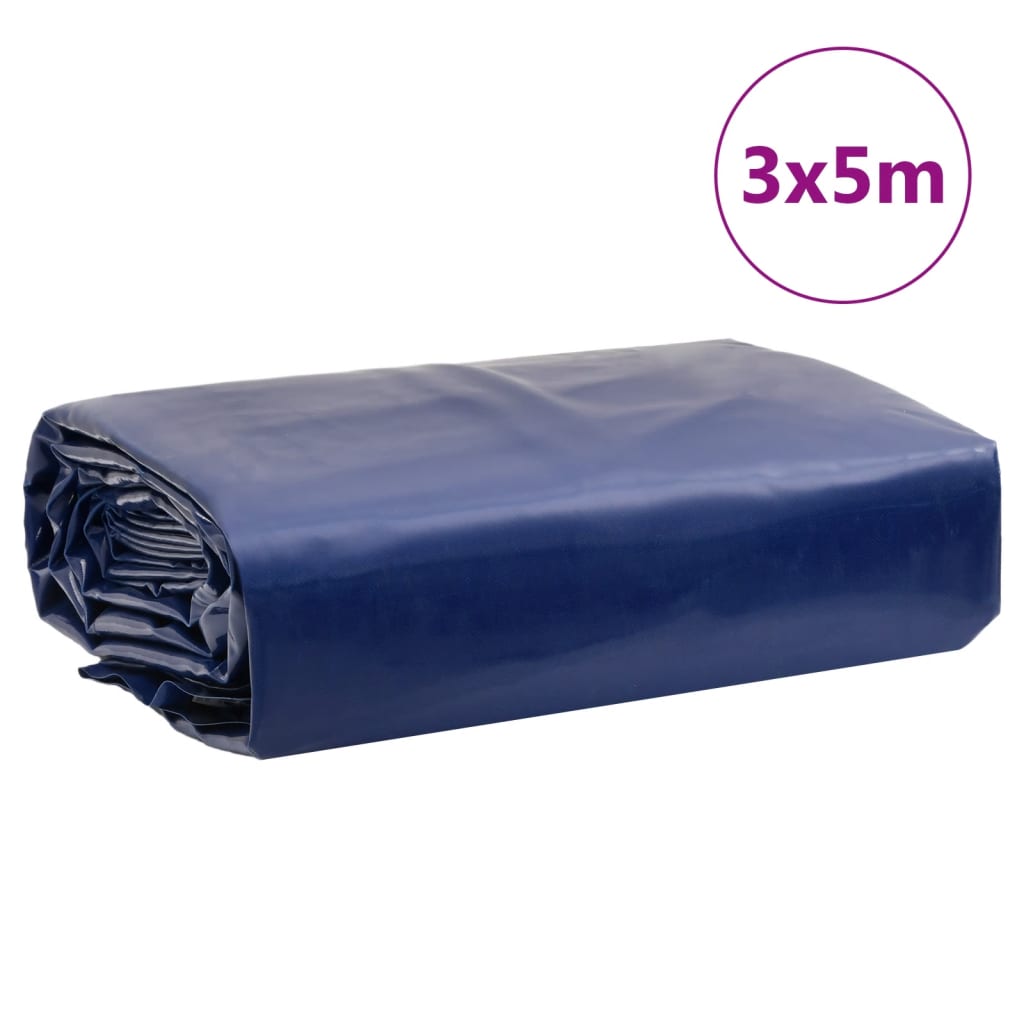 vidaXL Μουσαμάς Μπλε 3 x 5 μ. 650 γρ./μ²