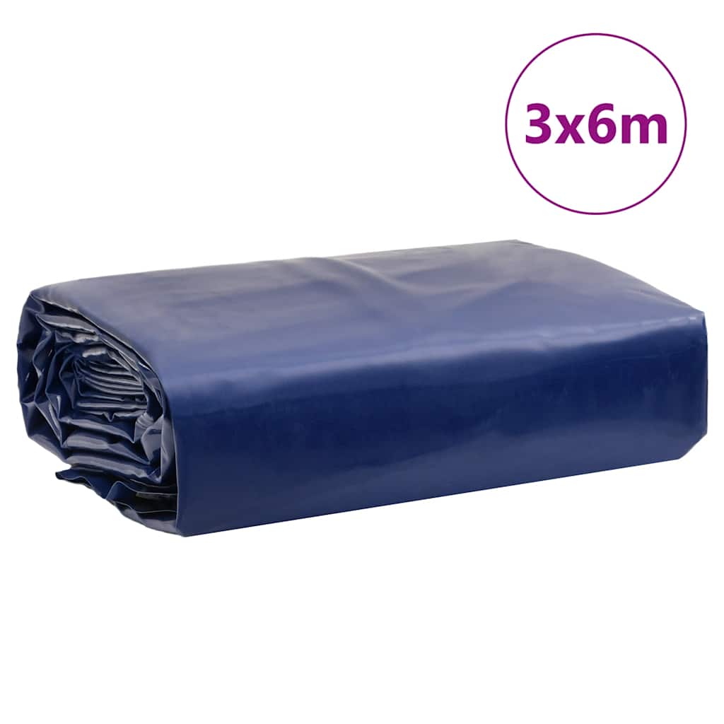 vidaXL Μουσαμάς Μπλε 3 x 6 μ. 650 γρ./μ²