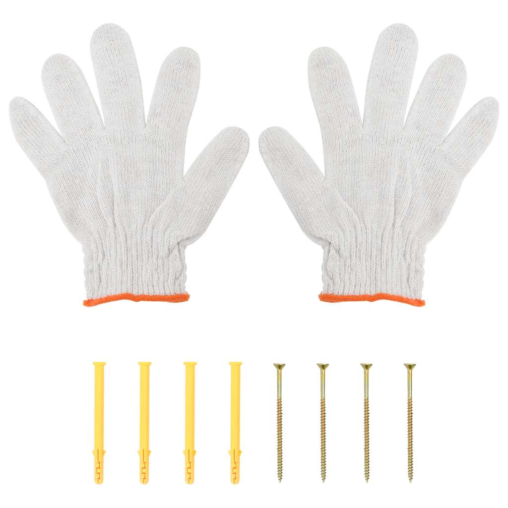 vidaXL Ράφι Τοίχου Ασημί 75x45x31 εκ. Ανοξείδωτο Ατσάλι