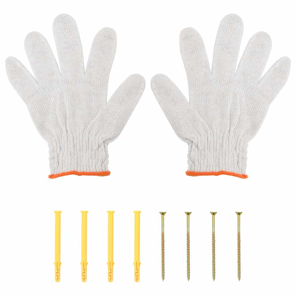 vidaXL Ράφι Τοίχου Ασημί 50x45x31 εκ. Ανοξείδωτο Ατσάλι