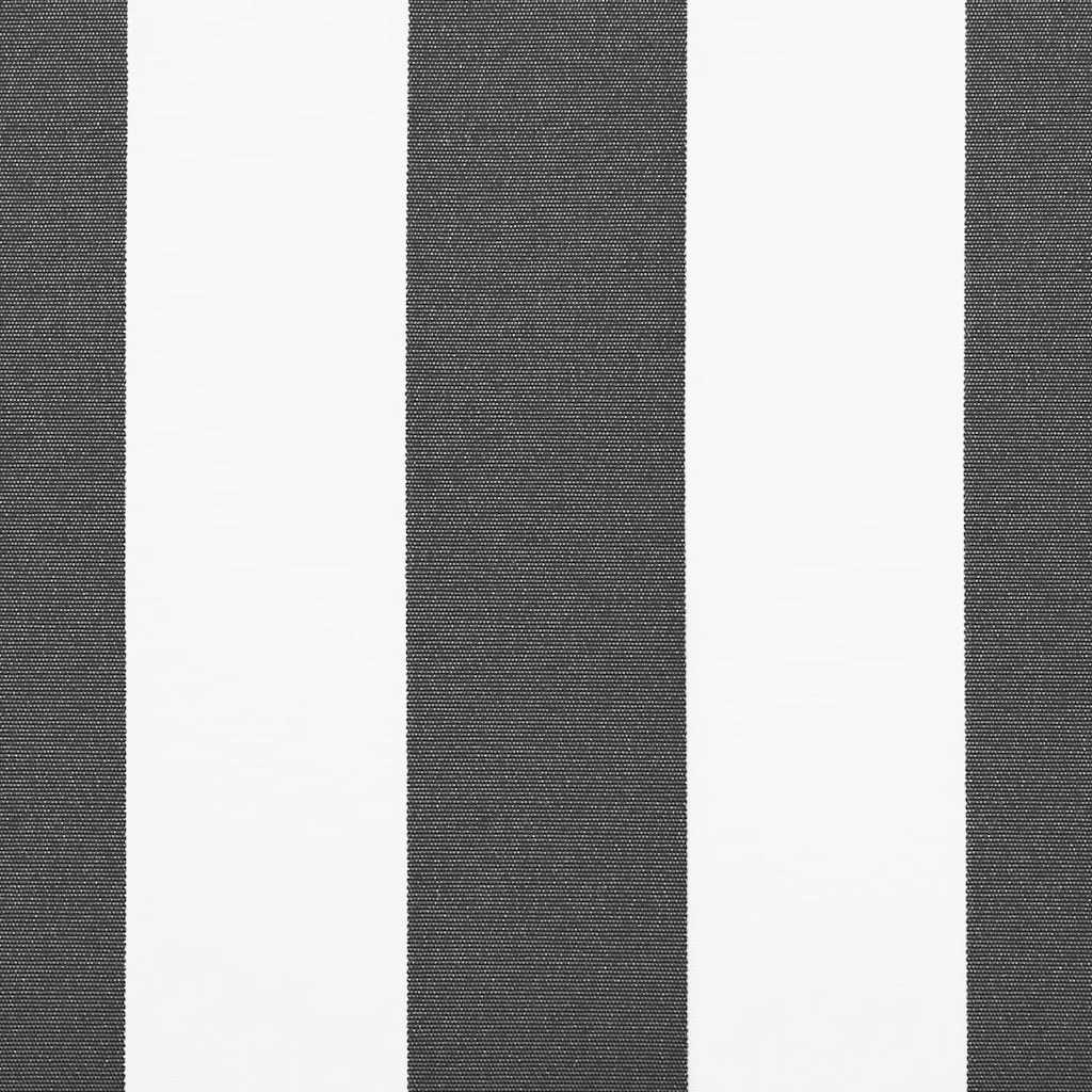 vidaXL Τέντα Πτυσσόμενη Ανθρακί και Λευκή 4x3 μ. Ύφασμα και Αλουμίνιο