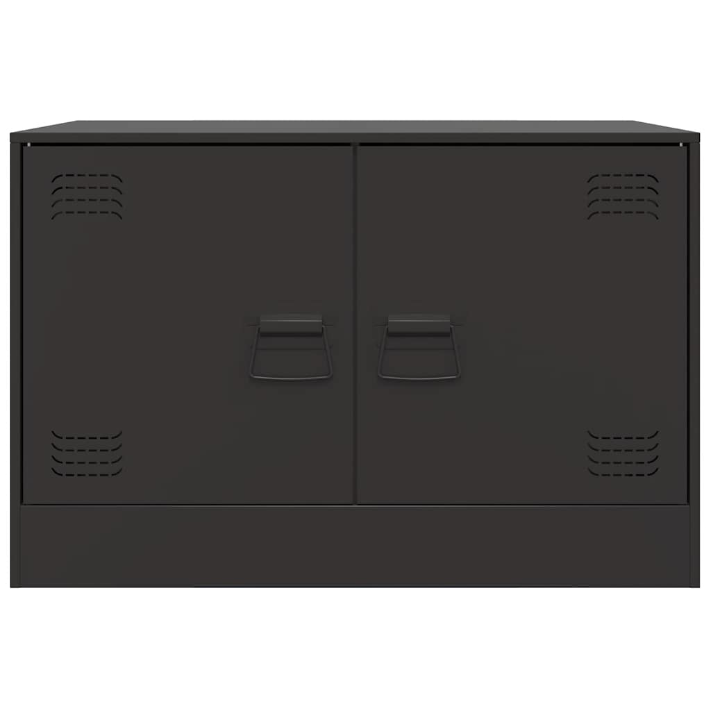 vidaXL Έπιπλα Τηλεόρασης 2 τεμ. Μαύρο 67 x 39 x 44 εκ. από Χάλυβα