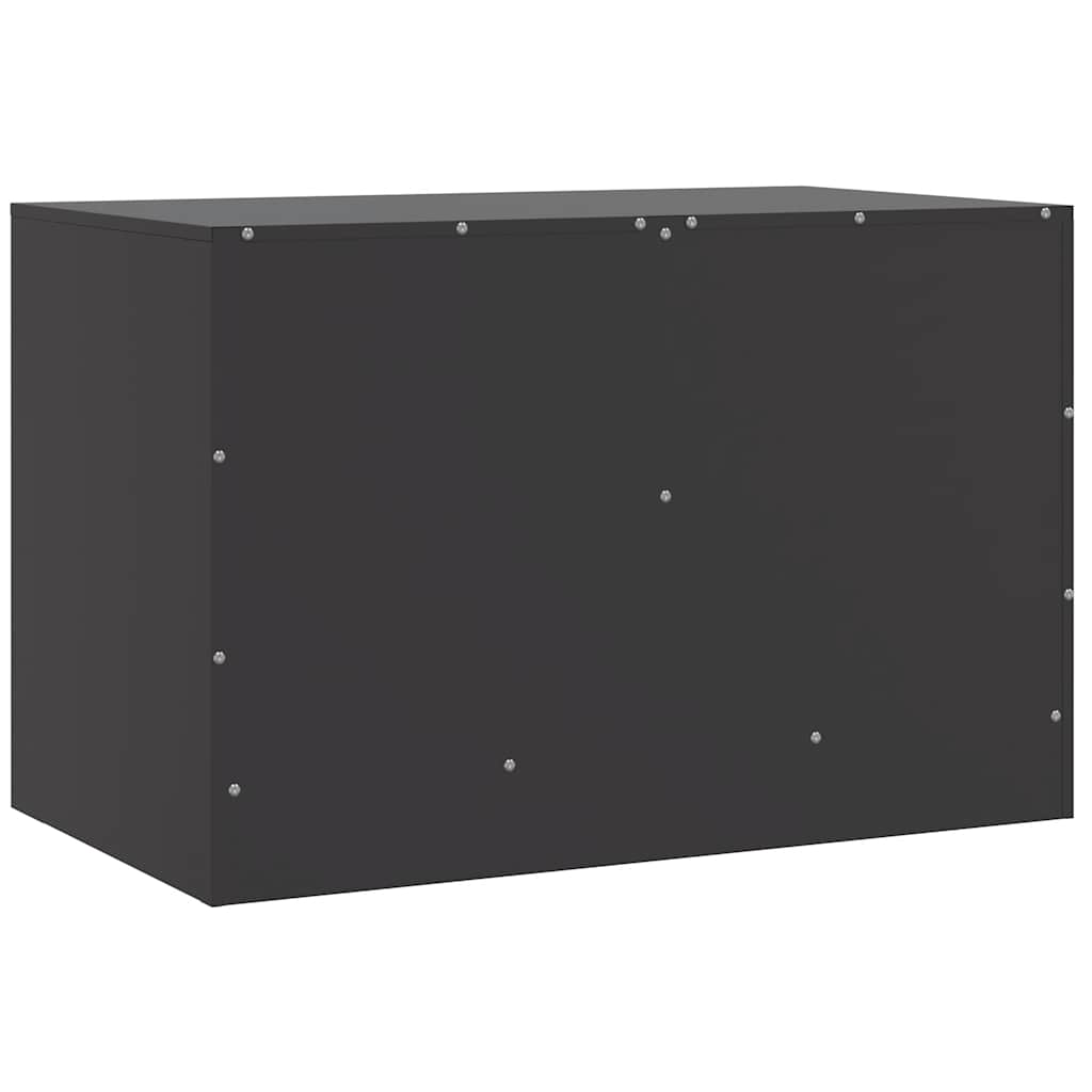 vidaXL Έπιπλα Τηλεόρασης 2 τεμ. Μαύρο 67 x 39 x 44 εκ. από Χάλυβα