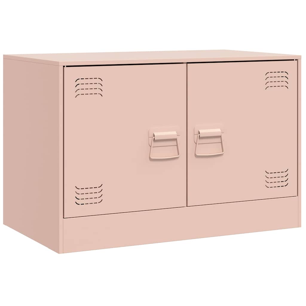vidaXL Έπιπλα Τηλεόρασης 2 τεμ. Ροζ 67 x 39 x 44 εκ. από Χάλυβα