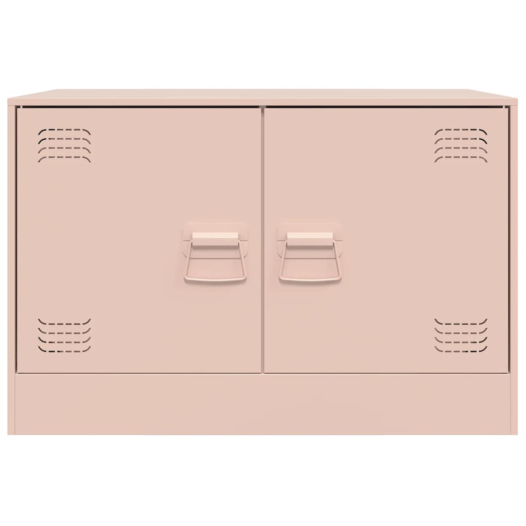 vidaXL Έπιπλα Τηλεόρασης 2 τεμ. Ροζ 67 x 39 x 44 εκ. από Χάλυβα