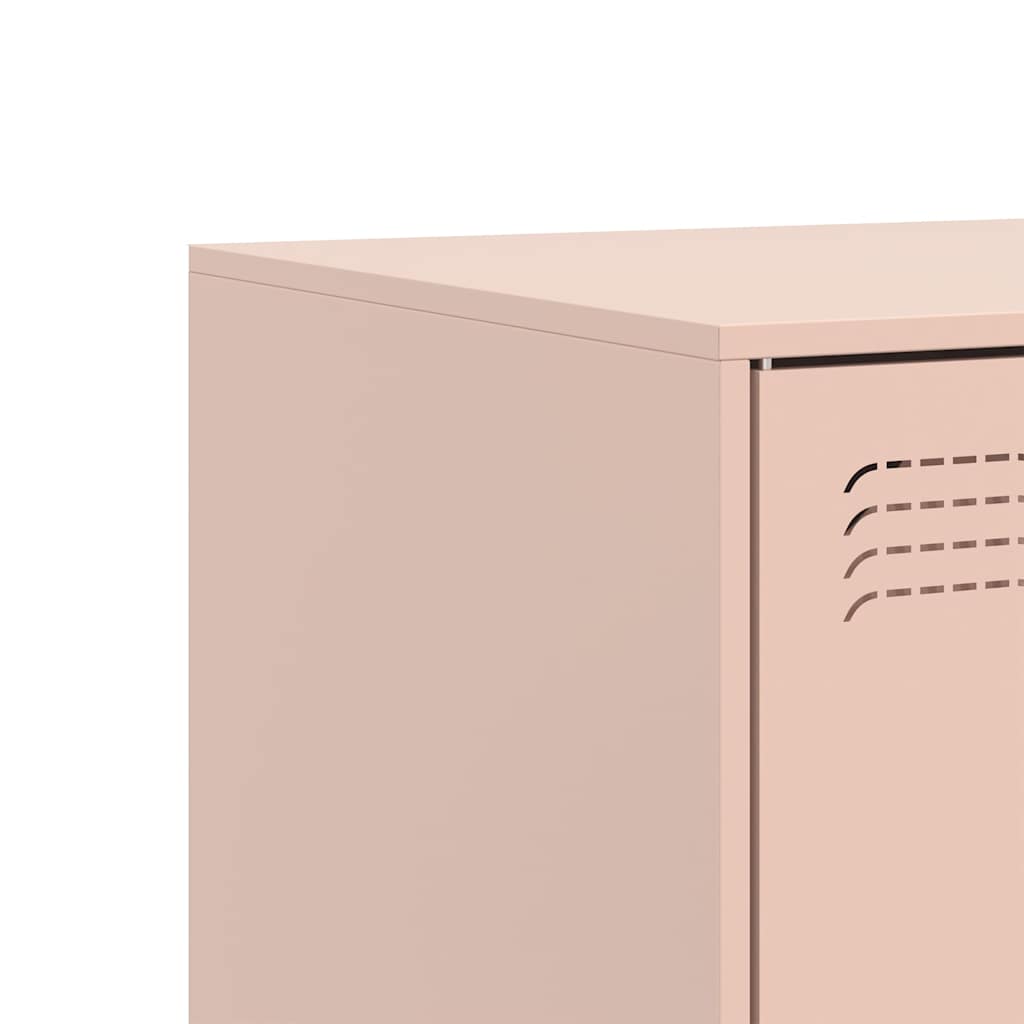 vidaXL Έπιπλα Τηλεόρασης 2 τεμ. Ροζ 67 x 39 x 44 εκ. από Χάλυβα