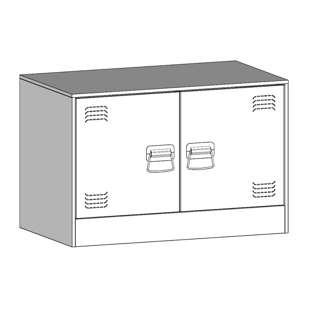 vidaXL Έπιπλα Τηλεόρασης 2 τεμ. Ροζ 67 x 39 x 44 εκ. από Χάλυβα