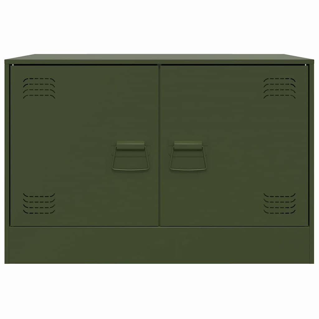 vidaXL Έπιπλο Τηλεόρασης Πράσινο Λαδί 67x39x44 εκ. από Ατσάλι