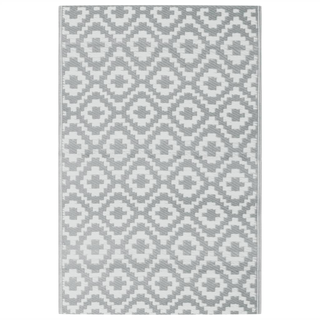 vidaXL Χαλί εξωτερικού χώρου ARAKIL γκρι 190x290 cm PP