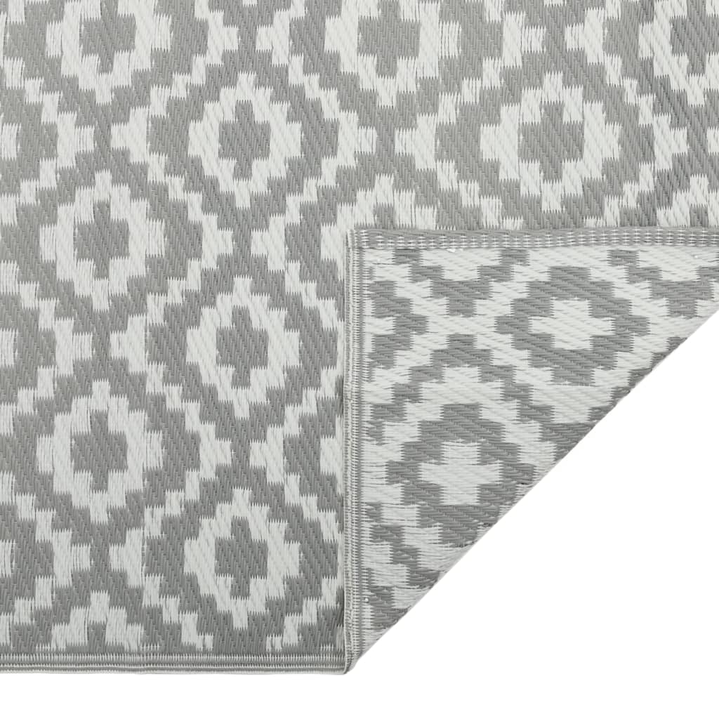 vidaXL Χαλί εξωτερικού χώρου ARAKIL γκρι 190x290 cm PP