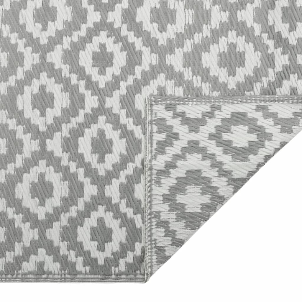 vidaXL Χαλί εξωτερικού χώρου ARAKIL γκρι 80x250 cm PP