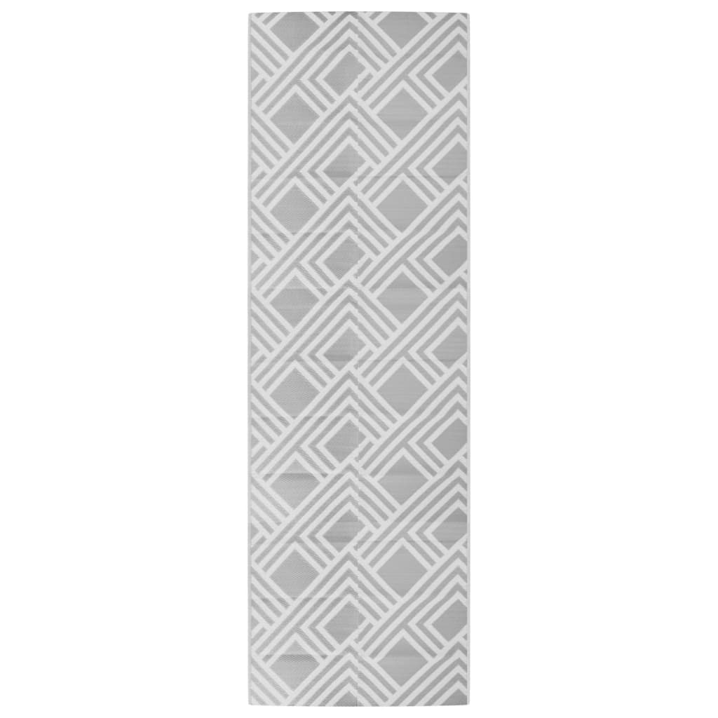 vidaXL Χαλί εξωτερικού χώρου ARAKIL γκρι 80x250 cm PP