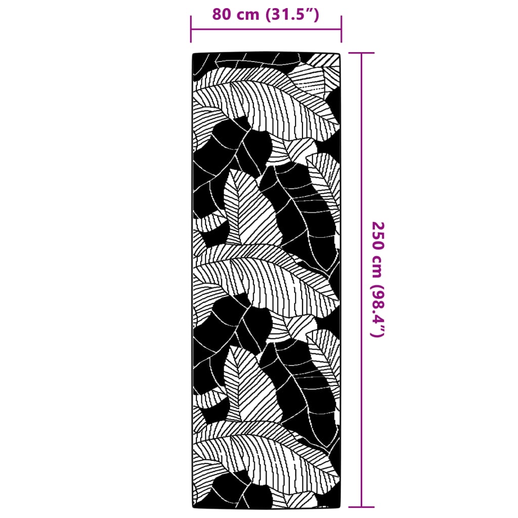 vidaXL Χαλί εξωτερικού χώρου ARAKIL Πράσινο 80x250 cm PP
