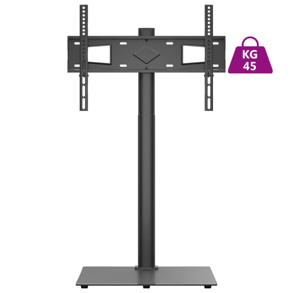 vidaXL Βάση Τηλεόρασης Γωνιακή 1 Επιπέδου για 32-65 Ιντσών Μαύρη