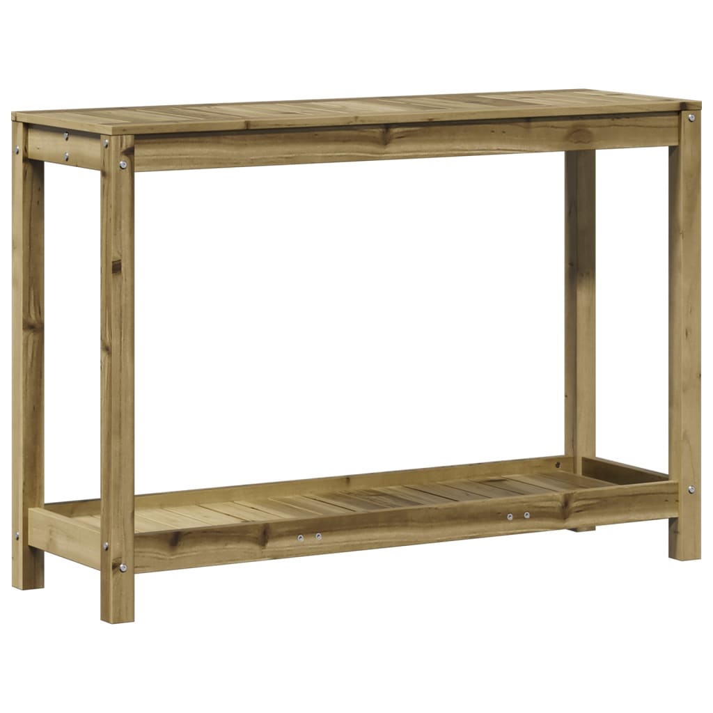 vidaXL Τραπέζι Κηπουρικής με Ράφι 108 x 35 x 75 εκ. Εμποτ. Ξύλο Πεύκου