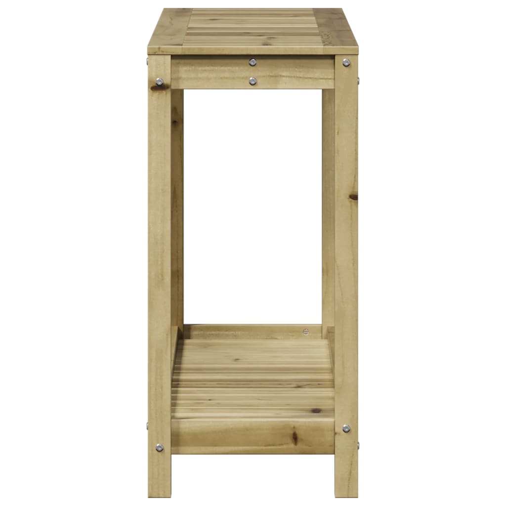 vidaXL Τραπέζι Κηπουρικής με Ράφι 108 x 35 x 75 εκ. Εμποτ. Ξύλο Πεύκου