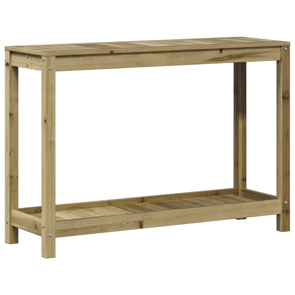 vidaXL Τραπέζι Κηπουρικής με Ράφι 108 x 35 x 75 εκ. Εμποτ. Ξύλο Πεύκου