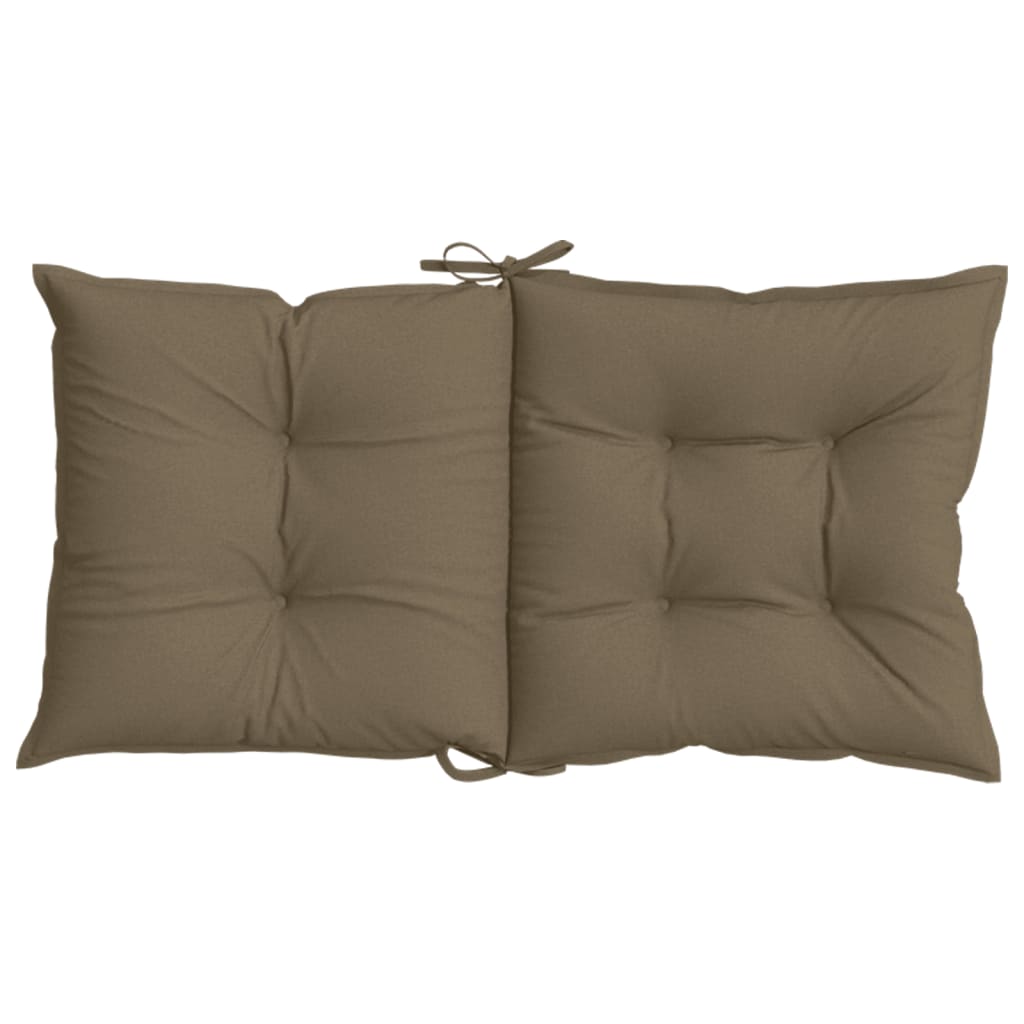 vidaXL Μαξιλάρια Καρέκλας 4 τεμ. Taupe 100x50x7εκ. Ύφασμα