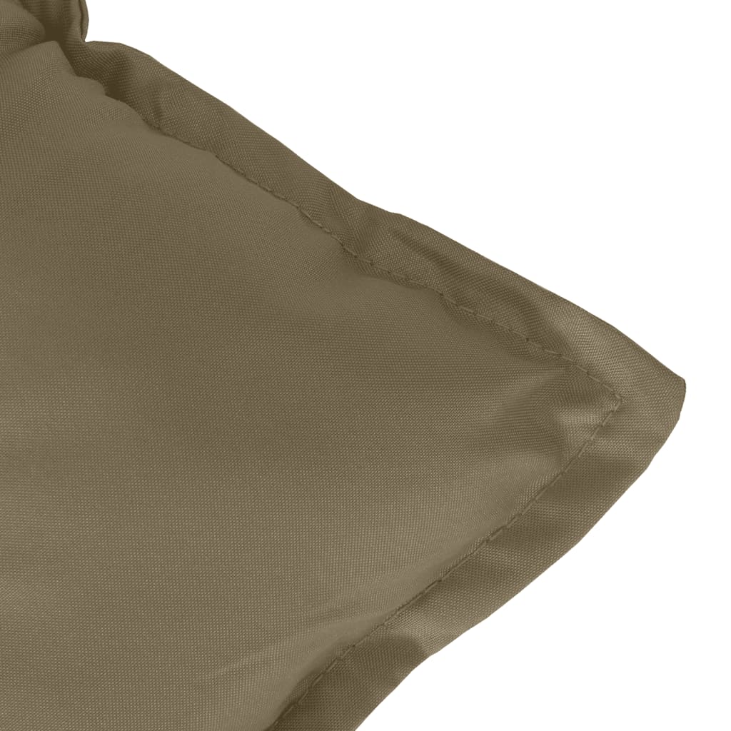 vidaXL Μαξιλάρια Καρέκλας 4 τεμ. Taupe 100x50x7εκ. Ύφασμα