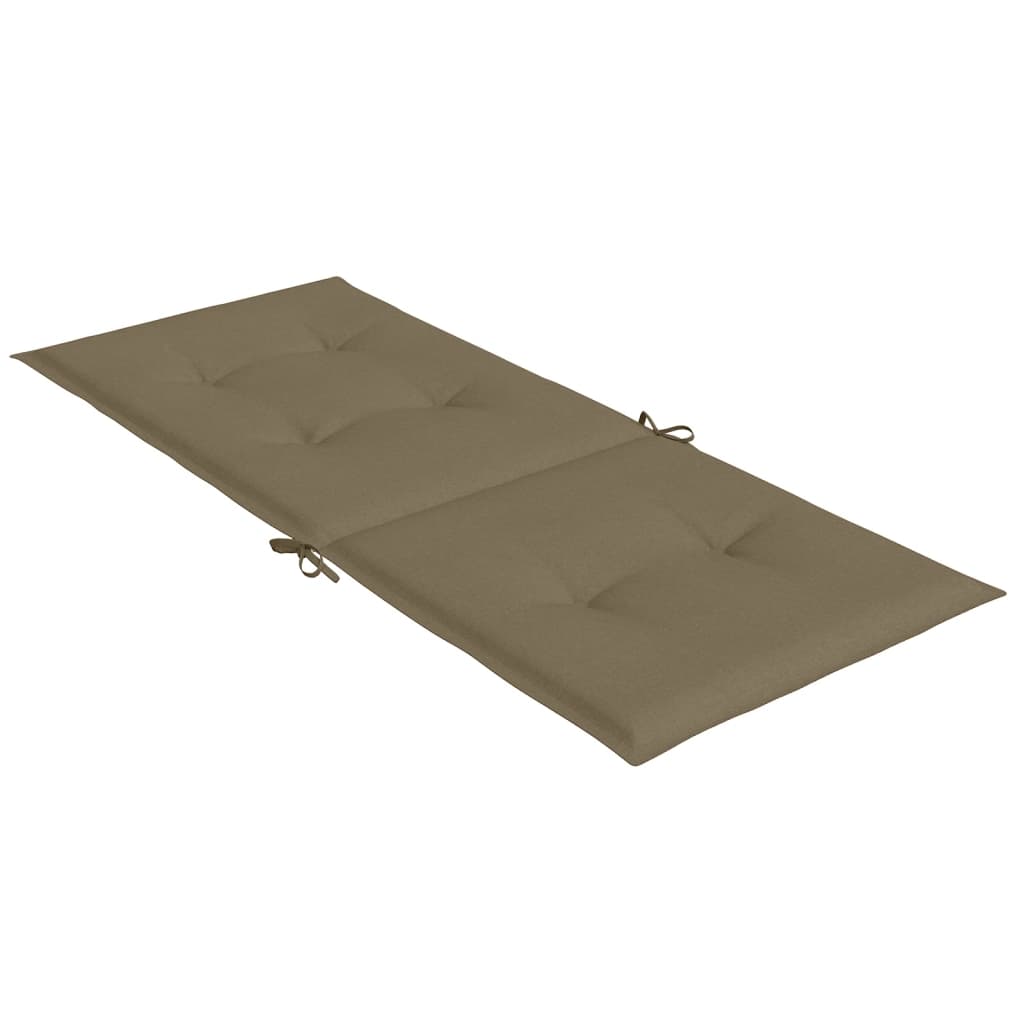vidaXL Μαξιλάρια Καρέκλας Κήπου Πλάτη 6τεμ Taupe 120x50x4 εκ. Ύφασμα