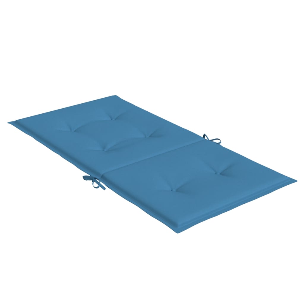 vidaXL Μαξιλάρια Καρέκλας με Πλάτη 2 τεμ. Μπλε 100x50x4 εκ. Ύφασμα