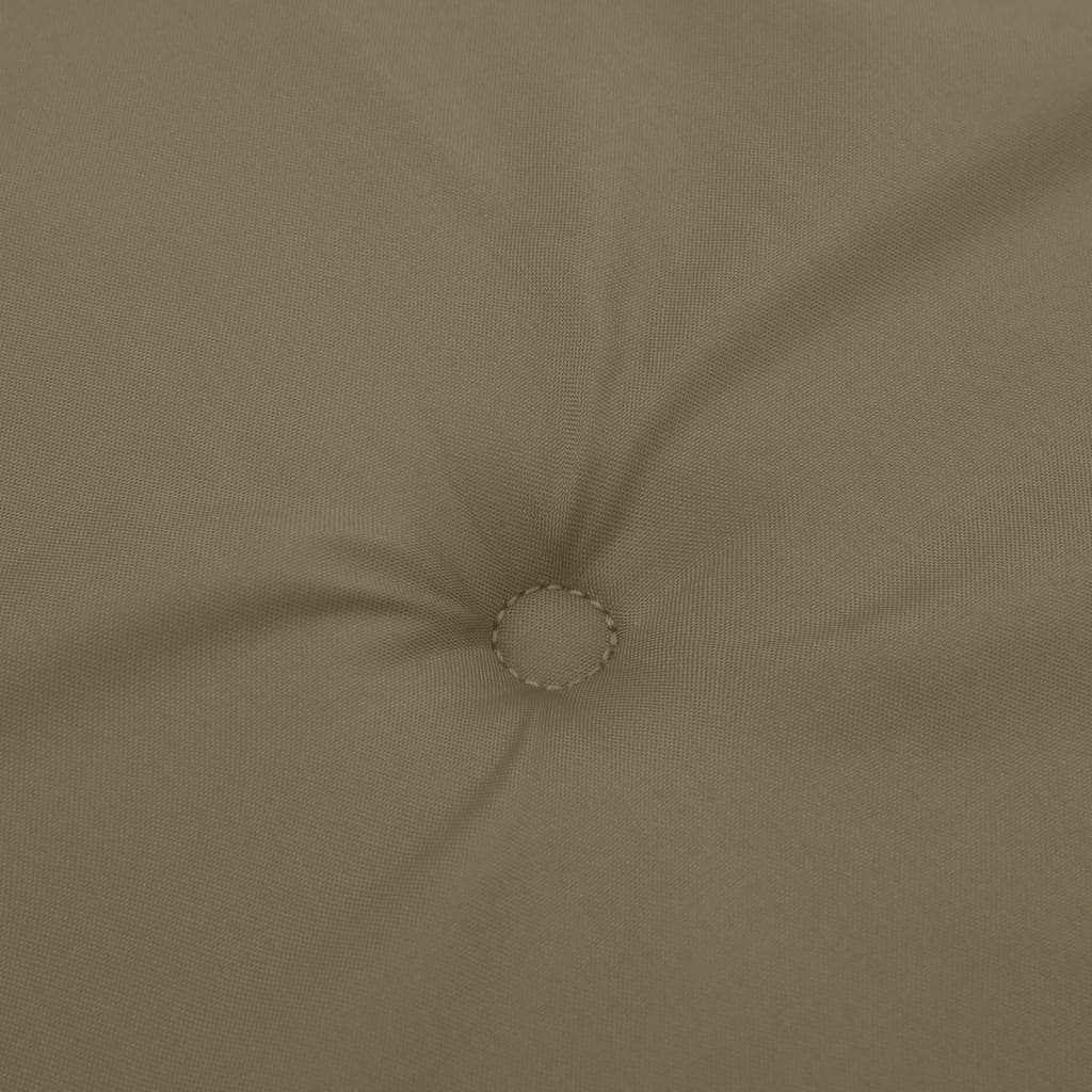 vidaXL Μαξιλάρια Καρέκλας με Πλάτη 4 τεμ. Taupe 100x50x4 εκ. Ύφασμα