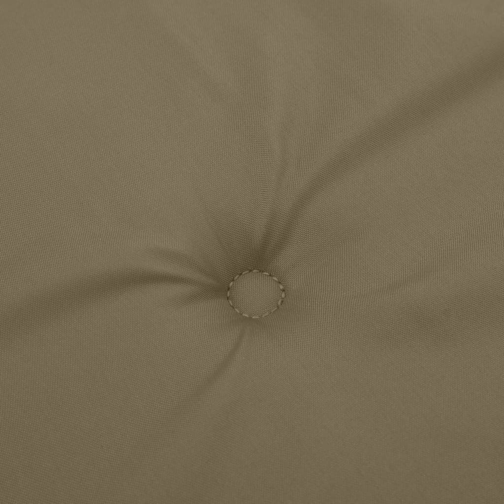 vidaXL Μαξιλάρια Καρέκλας με Πλάτη 6 τεμ. Taupe 100x50x4 εκ. Ύφασμα