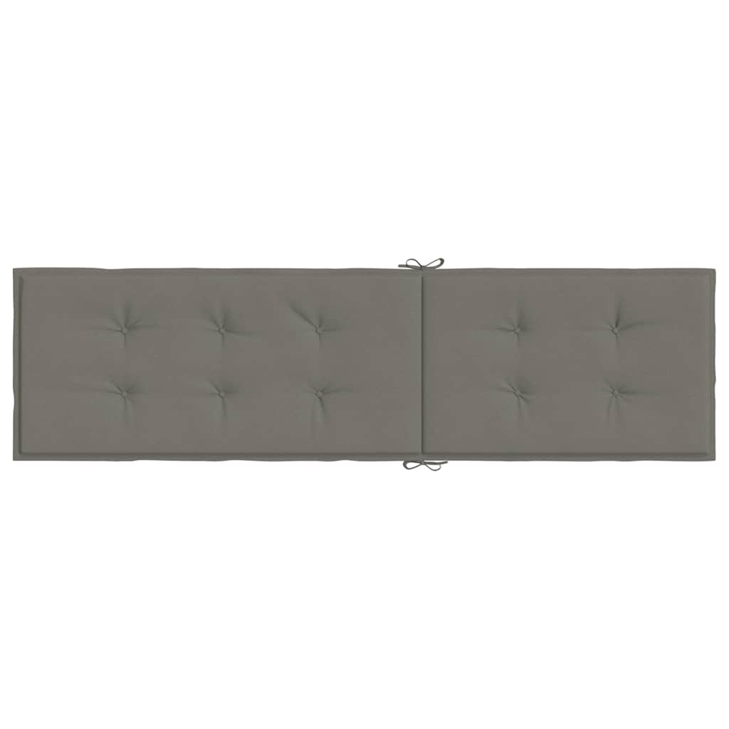 vidaXL Μαξιλάρι Σεζλόνγκ Σκούρο Γκρι (75+105) x 50 x 4 εκ. Υφασμάτινη