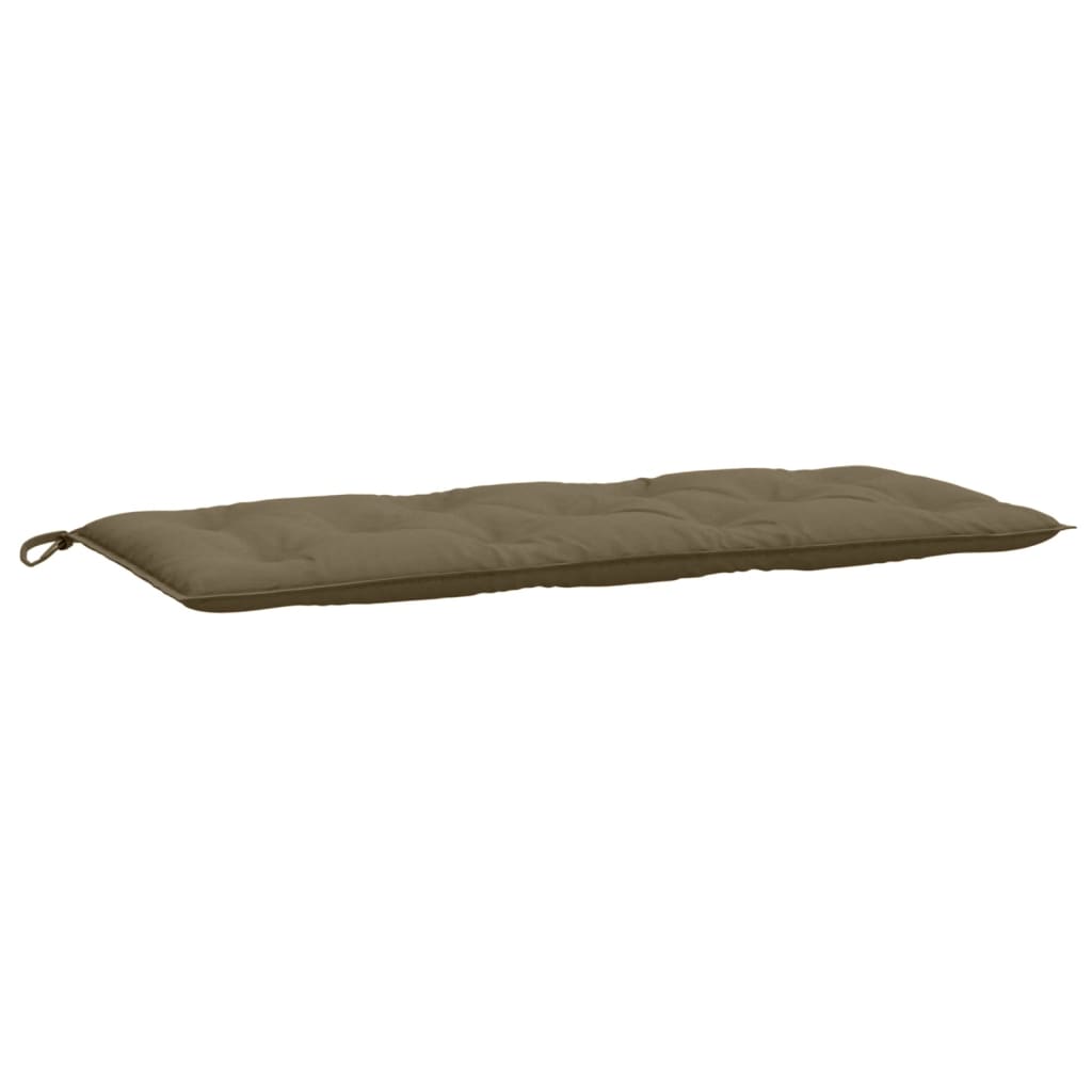 vidaXL Μαξιλάρια Πάγκου Κήπου 2 τεμ. Taupe Μελανζέ 120x50x7 εκ. Ύφ.