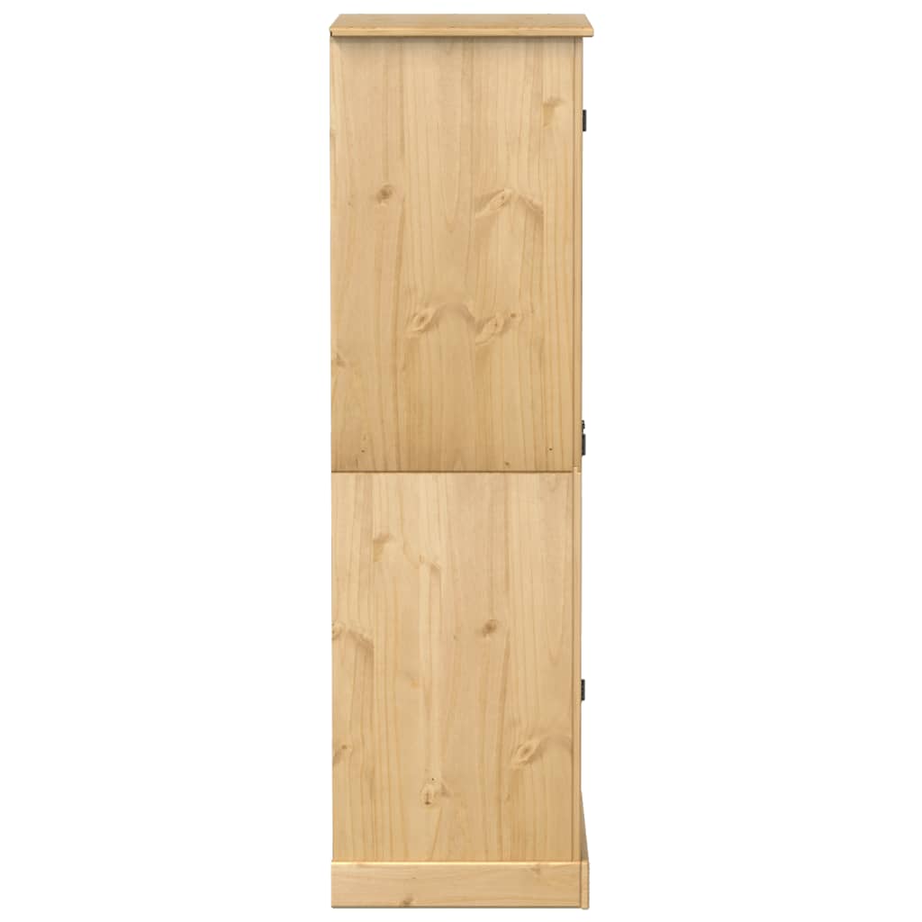 vidaXL Ντουλάπα Corona 76x50x170 εκ. από Μασίφ Ξύλο Πεύκου