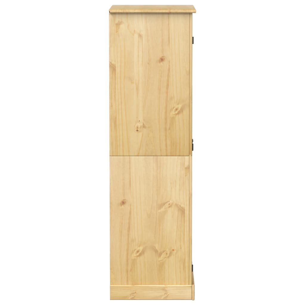 vidaXL Ντουλάπα Corona 76x50x170 εκ. από Μασίφ Ξύλο Πεύκου