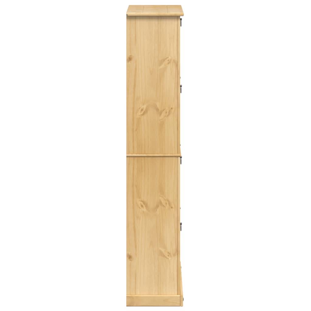 vidaXL Παπουτσοθήκη Corona 99x32x163,5 εκ. από Μασίφ Ξύλο Πεύκου
