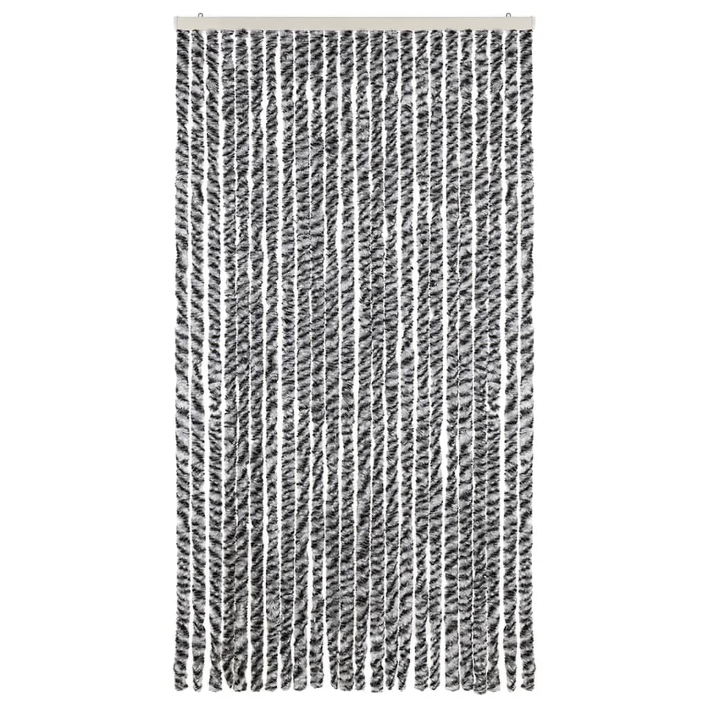 vidaXL Σήτα Εντόμων Γκρι/Μαύρη/Λευκή 100 x 220 εκ. από Σενίλ