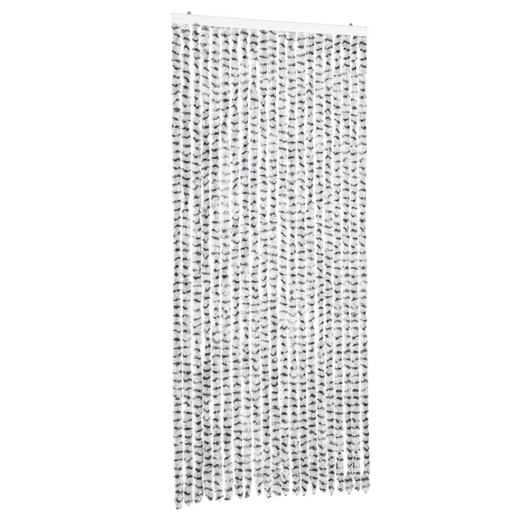 vidaXL Σήτα Εντόμων Ανοιχτό Γκρι / Σκούρο Γκρι 90 x 200 εκ. από Σενίλ